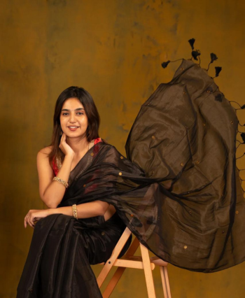 Pure Tissue with Guinea Embroidery Saree