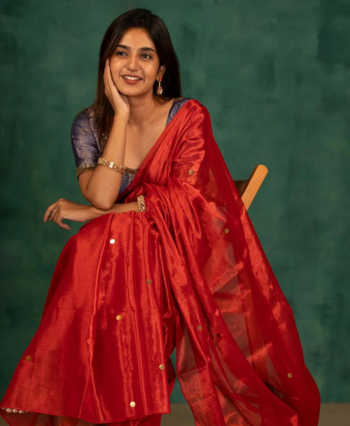 Pure Tissue with Guinea Embroidery Saree