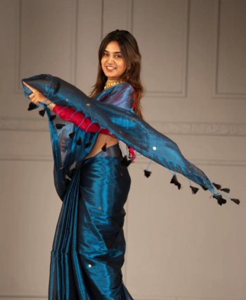 Pure Tissue with Guinea Embroidery Saree