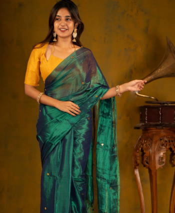 Pure Tissue with Guinea Embroidery Saree